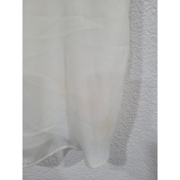 Melrose AND‎ Market Women's White Satin Tank Top S Lace Adjustable Straps #15 - Picture 4 of 4